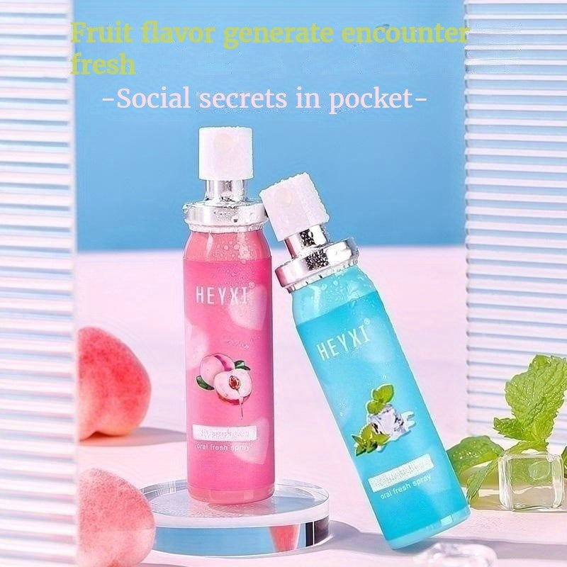 Oral Care
Oral Fresh Spray, Peach/Mint Flavors, Breath Freshener, Portable Mouth Spray For Fresh Breath