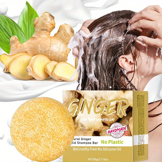 Hair Care
Ginger Hair Shampoo Bar - 60G, Rich In Natural Ginger Essence For Moisturized & Smooth Hair, Suitable For All Hair Types Shampoo Bars For Hair Ginger Hair Growth Serum