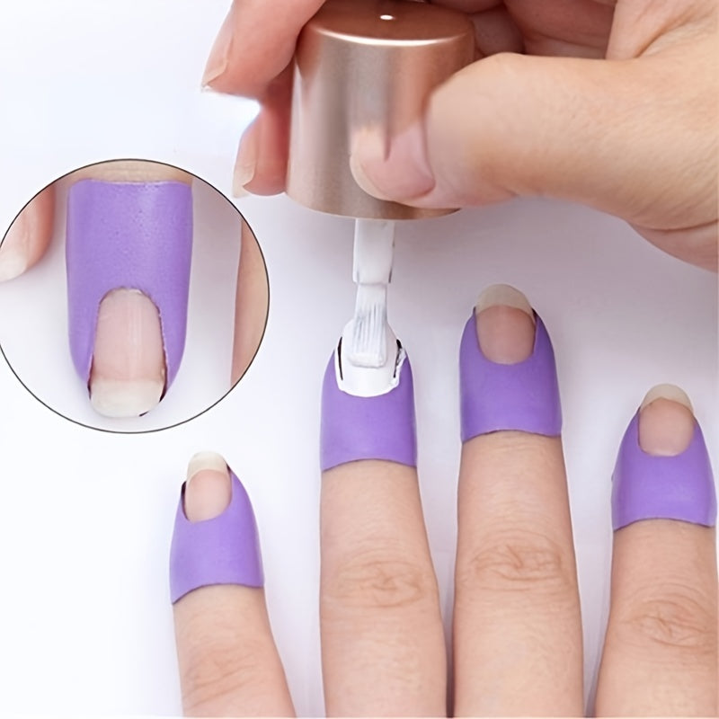 Nails
5 pcs U-Shape Nail Polish Protector for Fingers - Peel Off Cuticle Stickers for Nail Stamping and Manicure - Protects Nails from Damage and Chipping