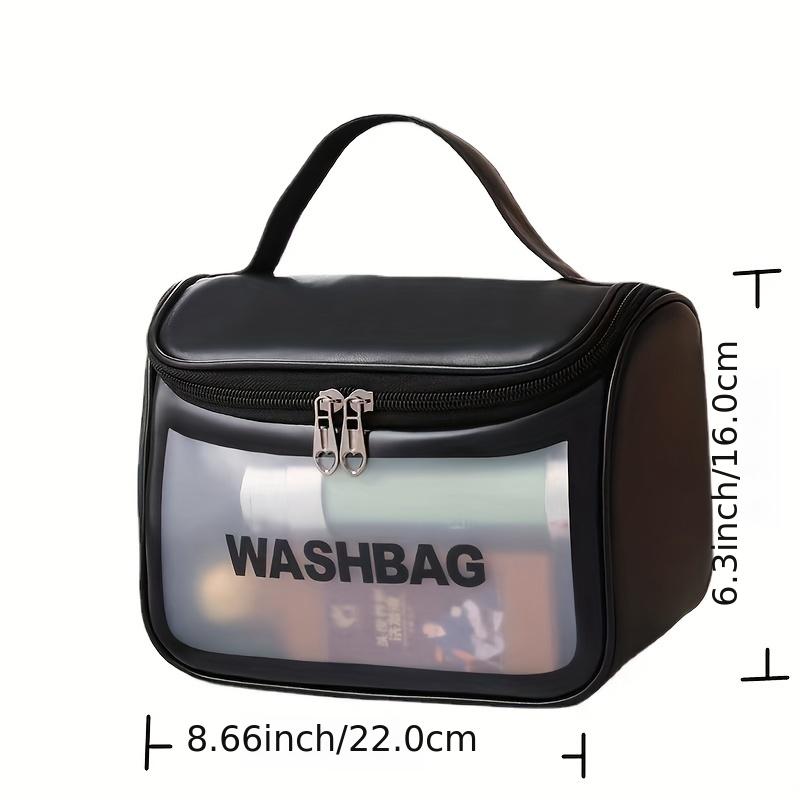 Makeup bags & Storage
Large Cosmetic Bag PVC Translucent PU Clamshell Travel Makeup Bag For Women   Men Hanging Toiletry Bag Waterproof Toiletry Wash Storage Bag For Travel Cosmetic Bathroom