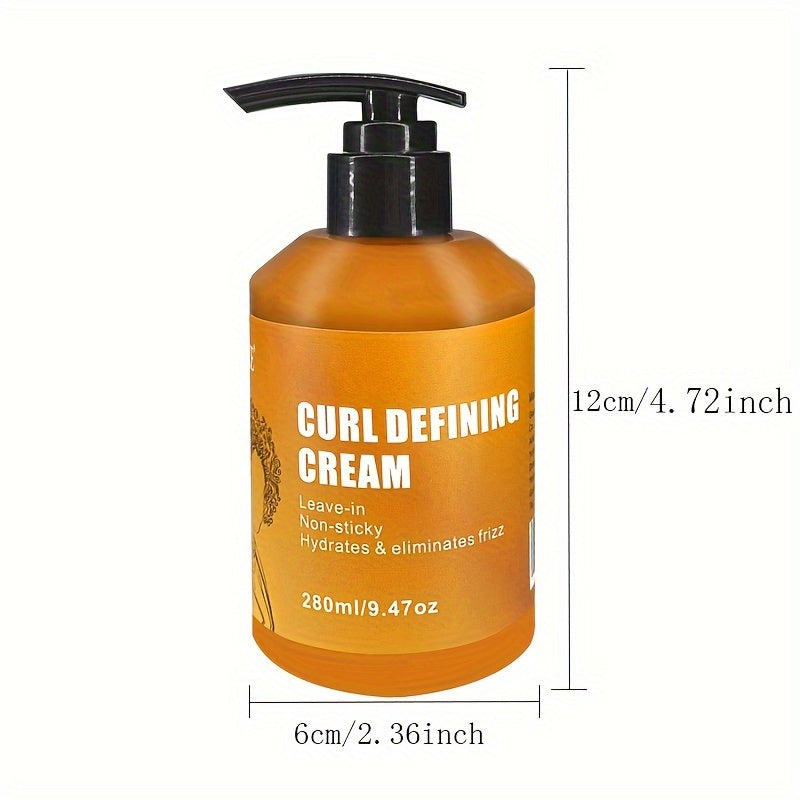 Hair Care
CURL DEFINING CREAM: Moisturizing Curly Elastin Styling Hair Conditioner Cream - Suitable for All Hair Types, Perfect for Dry and Frizzy Hair