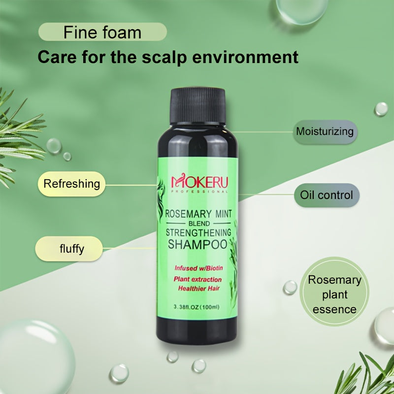 Hair Care
1 Set Rosemary Mint Strengthening Hair And Scalp Essential Oil And Shampoo, Strengthens Hair, Moisturize Hair