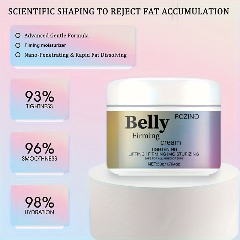 Personal Care
Rozino Belly Firming Cream, 1.7 Oz - Deep Moisture & Elasticity Enhancer For All Skin Types, Smooths Wrinkles, Reduces Puffiness, Ideal For Tummy, Face, Neck, Inner Thighs, Buttocks, Arms