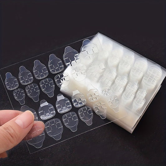 Nails
10 Sheets, 240 Pcs False Nails Sticker Transparent Double-Sided Adhesive Tapes Stickers Press On Fake Nail Tips Stick Tools