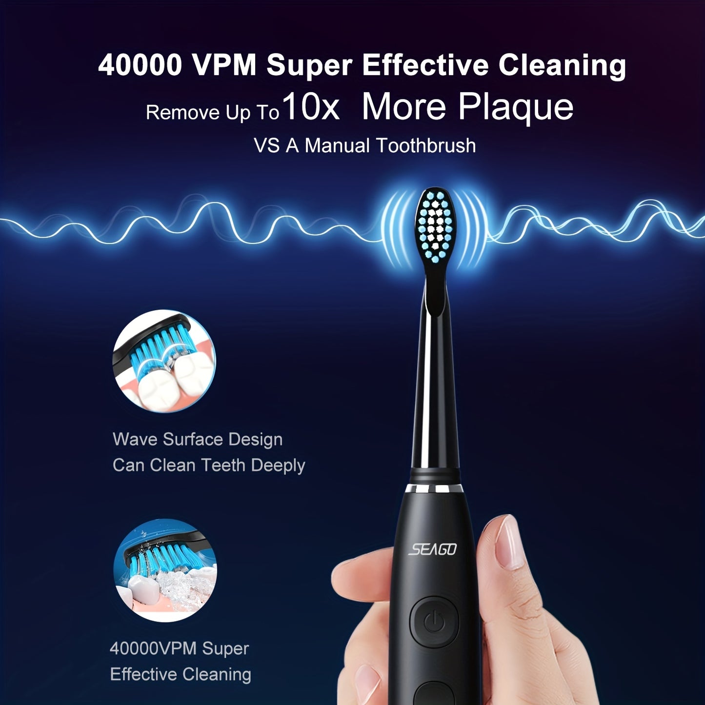 Oral Care
Sonic Electric Toothbrush, Charging Model Sonic Fully Automatic For Men's Special Waterproof Long Battery Life, For Men father's day gift Father's Day Gift