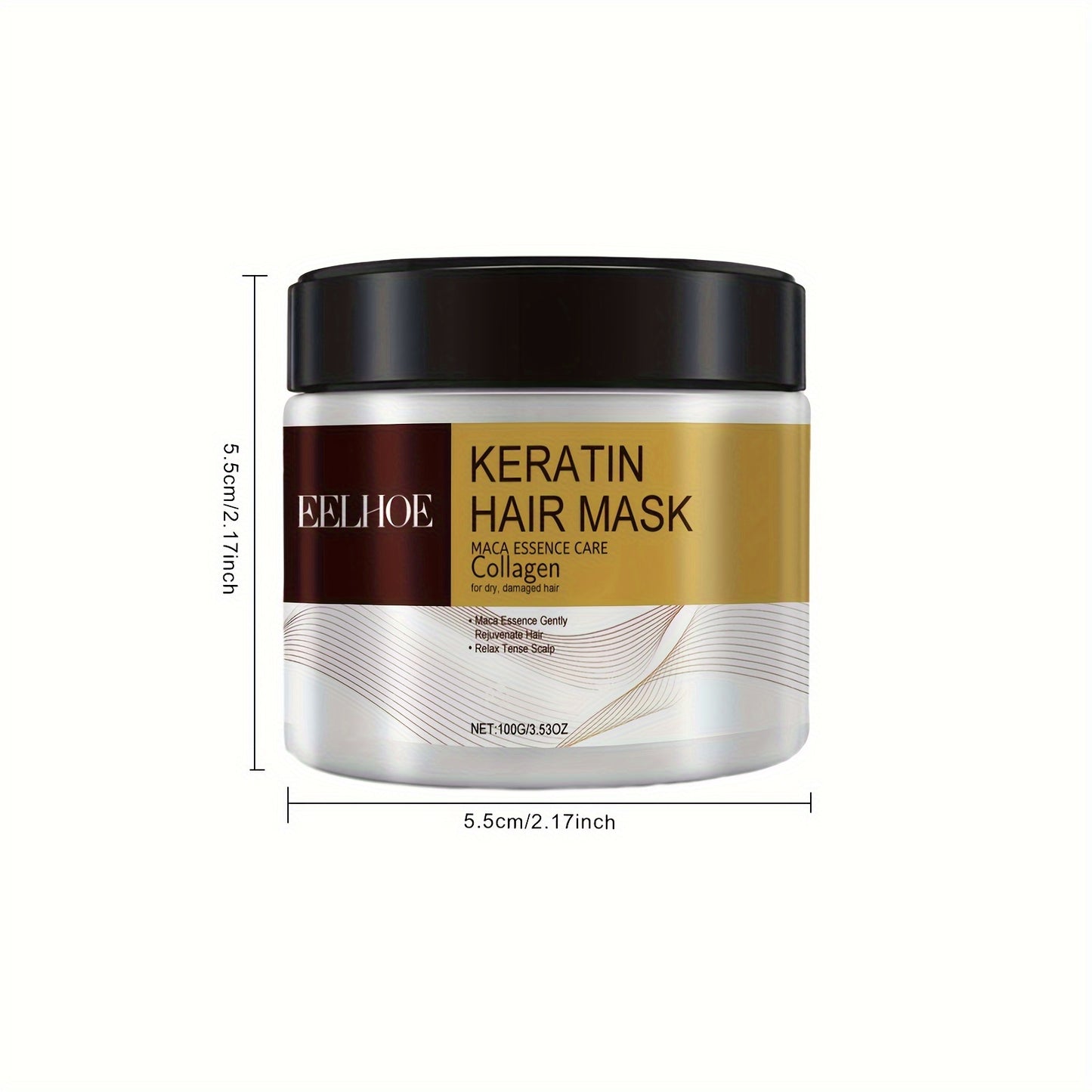 Hair Care
100g Keratin Hair Mask, Deeply Moisturizing Hair Mask, Strengthens Hair, Hair Care Mask