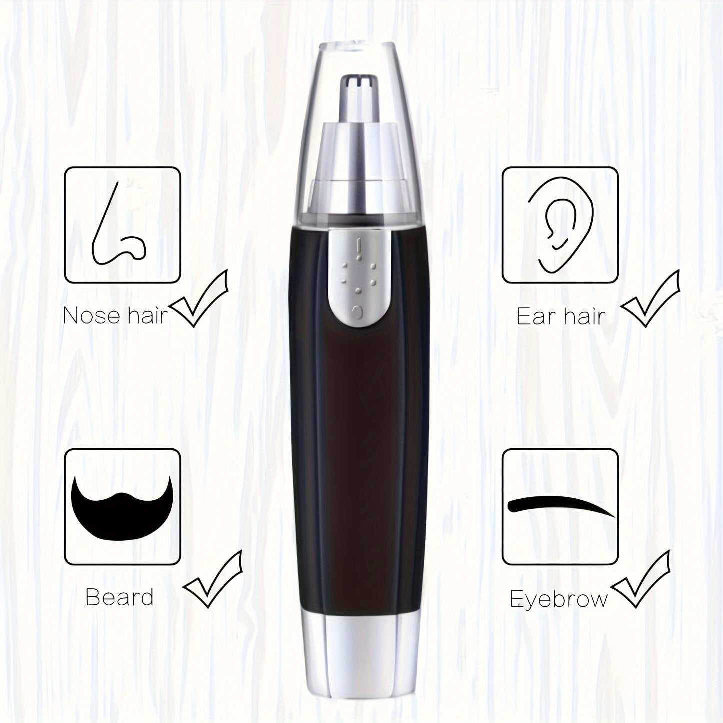 Shave & Hair Removal
1pc Nose Hair Trimmer, Multifunctional Trimmer, Male And Female Nose Hair Trimmer, Washable, Battery Powered (Not Included Battery) Father's Day Gift