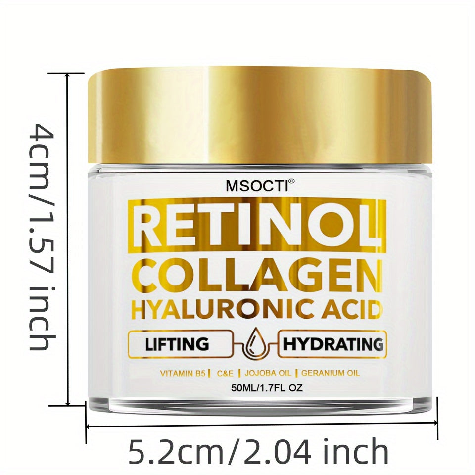 Facial care
50ml Retinol Collagen Hyaluronic Acid Face Cream, All In One Moisturizer Cream, Deep Hydrating Firming Skin