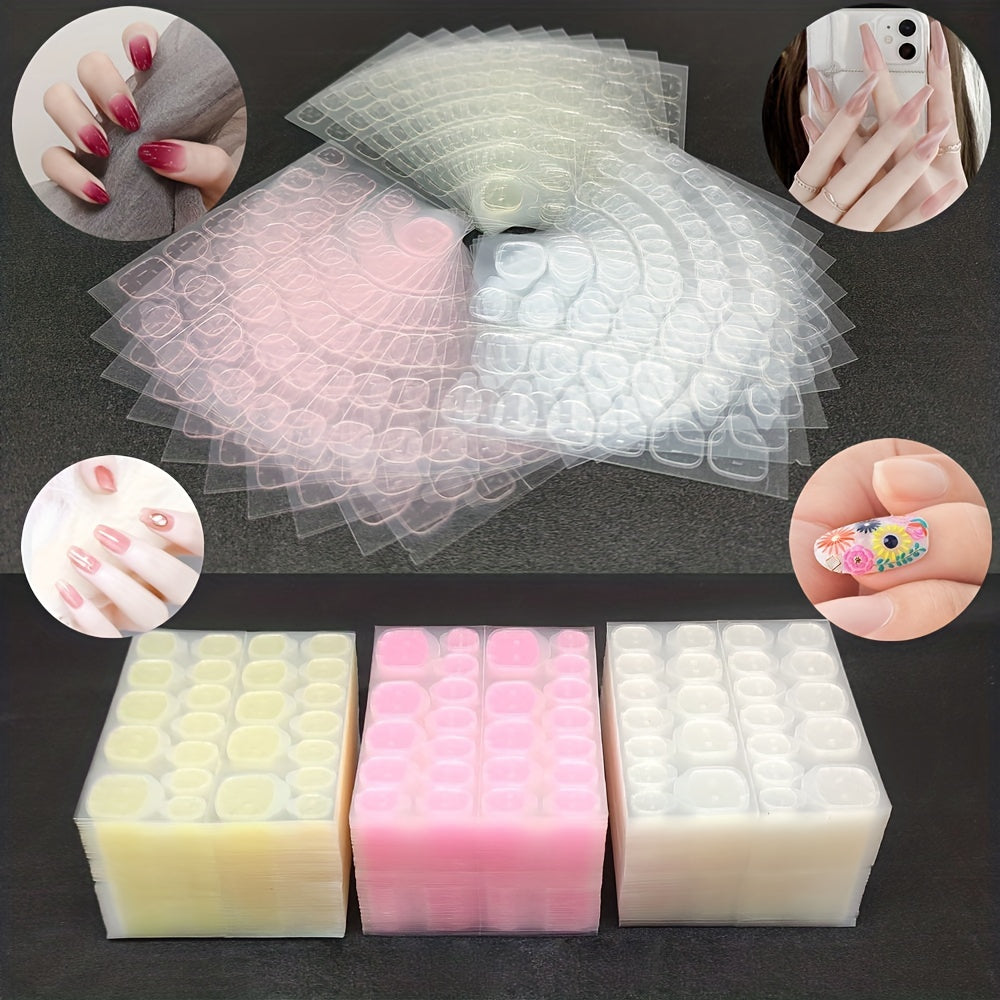 Nails
Double Sided Glue Nail Adhesive Tabs, Breathable Transparent Fake Nail Glue Stickers, Flexible Nail Adhesive Stickers For False Nails Tips, Manicure Supplies, Double Size Nail File