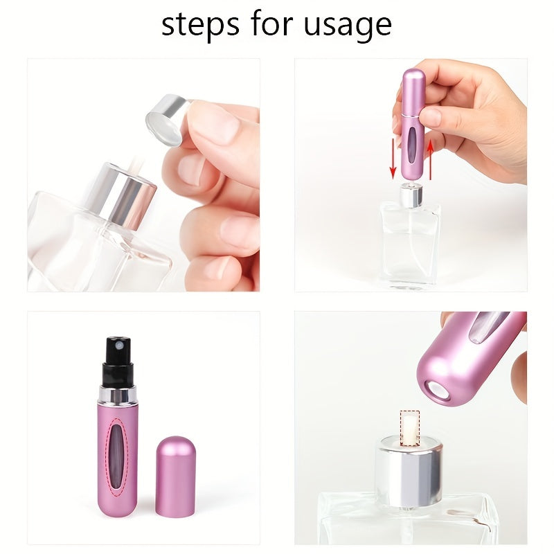 Shave & Hair Removal
5 ml Refillable Perfume Spray Bottle - Portable and Convenient for Travel and Long-Lasting Fragrance