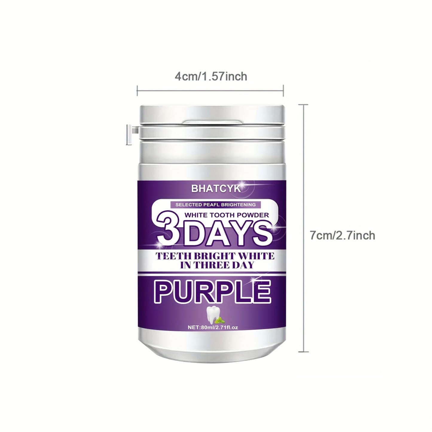 Oral Care
Purple Teeth Whitening Powder, Deep Cleaning Formula, Fresh Mint Flavor For Daily Oral Care, Travel Size